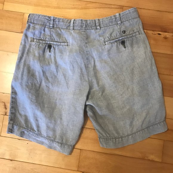 Gray linen shorts from Black Brown 1826, sz 34 - Picture 2 of 4